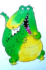 Happy Crocodile by Maylee Christie